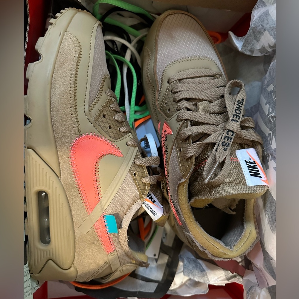OFF WHITE X Air Max 90 Desert Ore